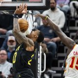 Capela et les Hawks ont subi la loi du Jazz vendredi KEYSTONE/AP/Spenser Heaps